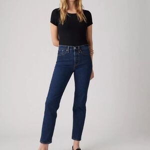 Levi's Dark Blue Wedgie Straight Leg Women's Jeans 29 x 27